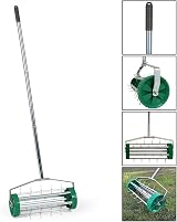Crystals Gardening Lawn Aerator Roller 3 Level Telescopic Handle view 3