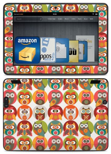 Kindle Fire HDX 7" Decal/Skin Kit, Owl Family
