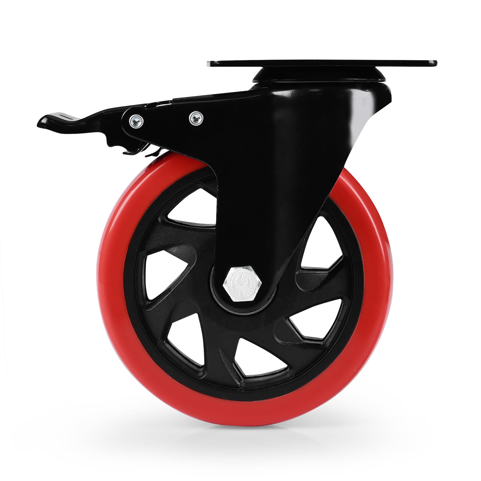 Caster Wheel, Heavy Duty 5 Inch Caster, Locking