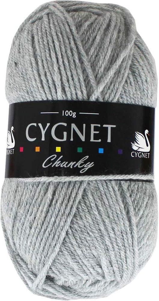 Cygnet Chunky Light Grey Yarn - 100g