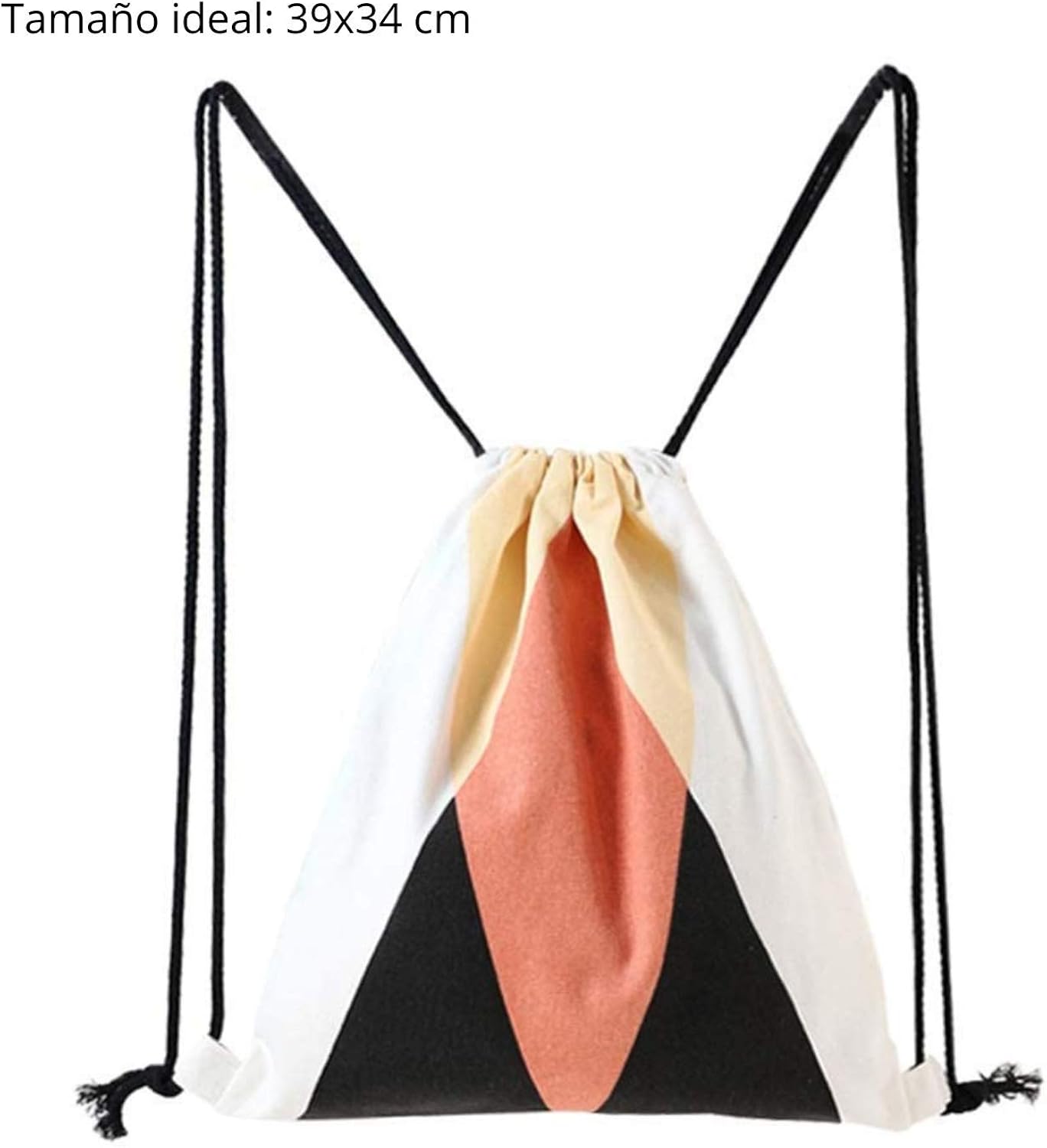 Nacnic Tote bag with design. Resistant fabric made of cotton. Orange - Image 4