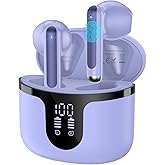 Wireless Earbuds, Bluetooth 5.3 Headphones Deep Bass Stereo Sound with ENC Noise Cancellation Wireless Headphones with 50H Pl