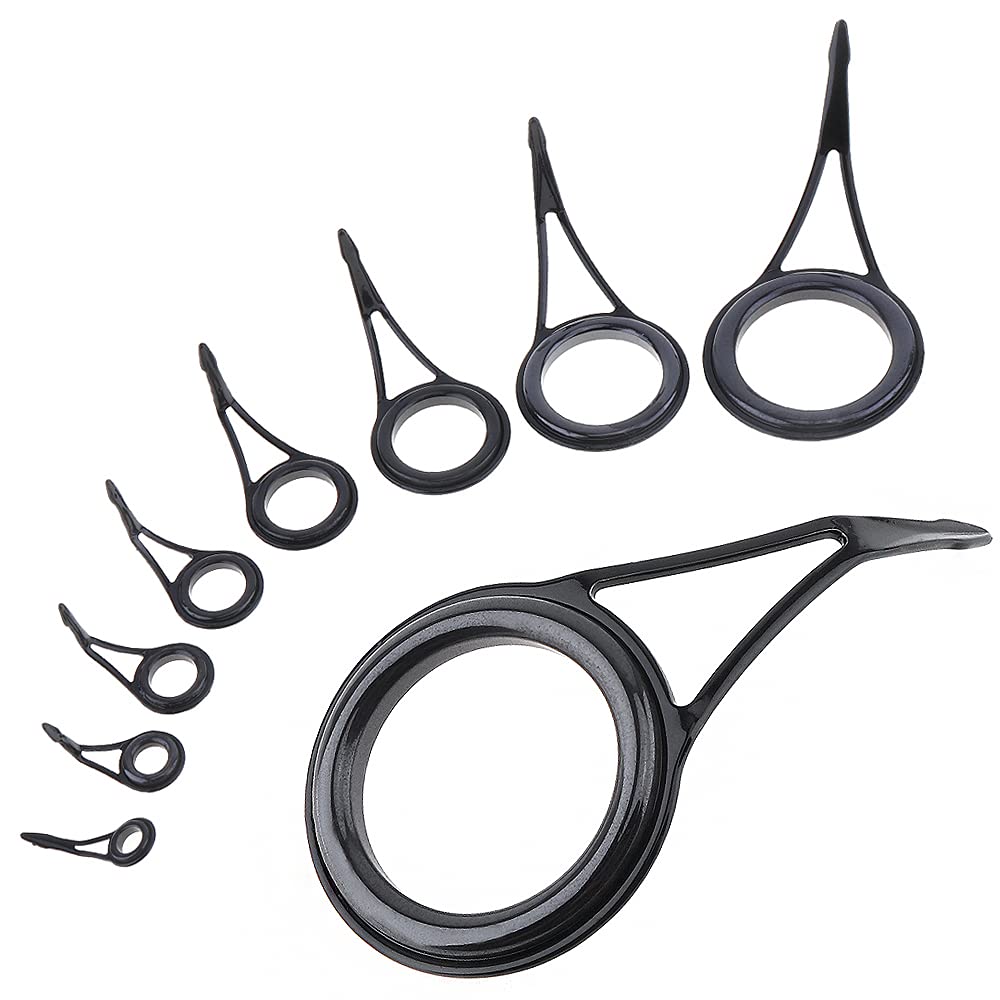 OriGlam Fishing Rod Guides Set, Tip Repair Kit, Spinning Rod Parts