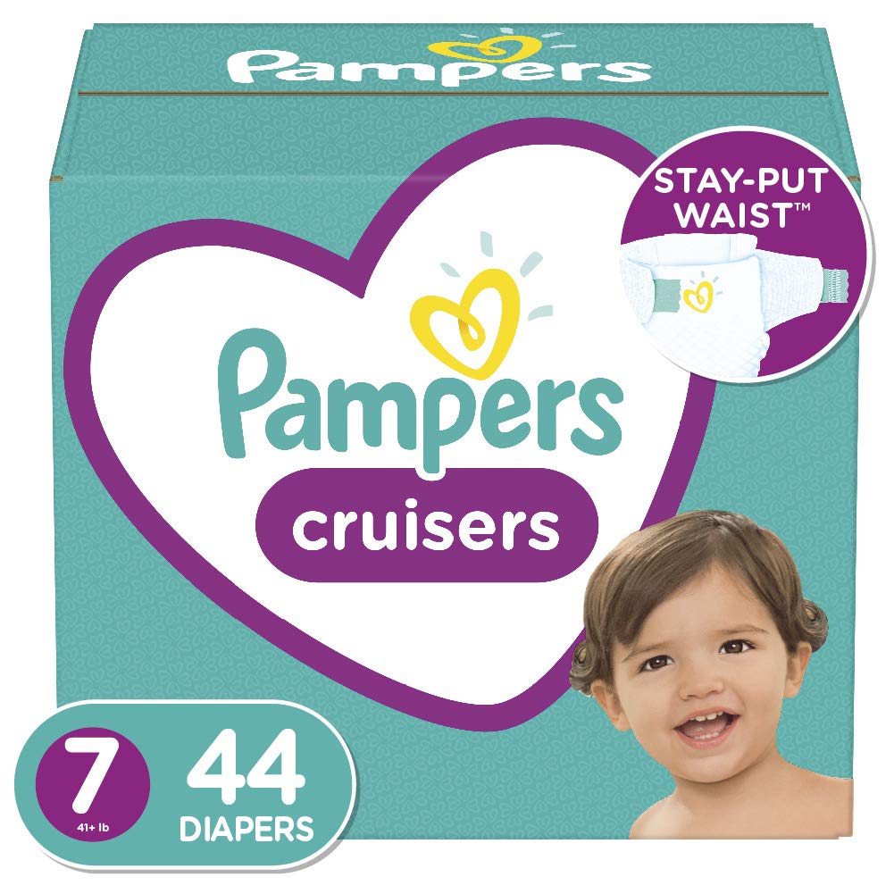Diapers Size 7, 44 Count - Pampers 
