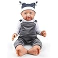 IVITA 12 inch Full Body Silicone Baby Dolls, Not Vinyl Dolls, Soft Newborn Silicone Dolls Realistic Full Silicone Baby for Collectible Dolls Baby Gifts Teaching Dolls - Boy