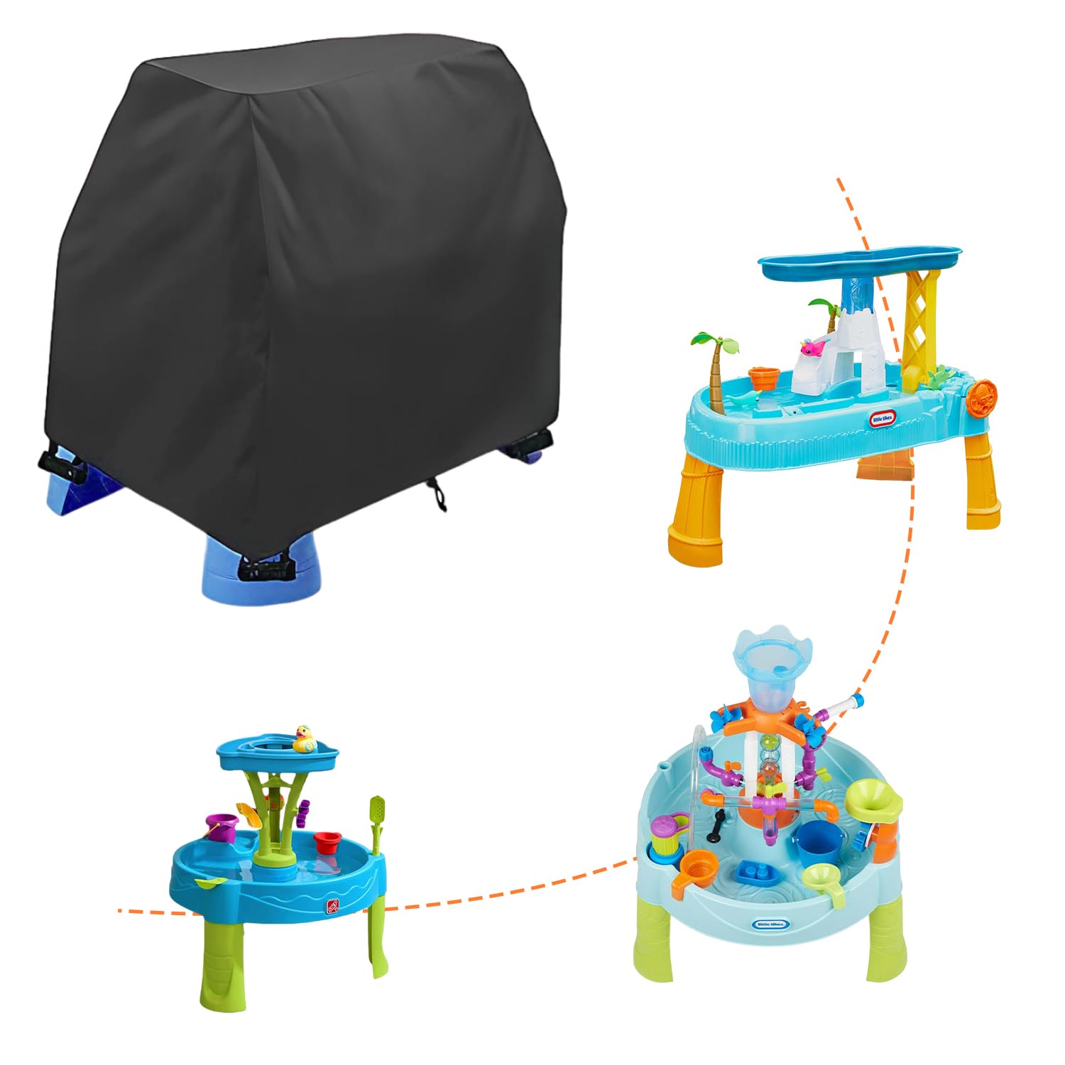 Step 2 Waterproof Sand & Water Table Cover - Dustproof Protector for Toddlers & Kids - Outdoor Accessory