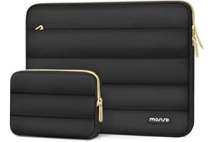MOSISO 15-15.6 inch Laptop Case, 16 inch Puffy Laptop Sleeve Compatible with MacBook Pro 16, HP Dell ASUS Acer Toshiba Lenovo