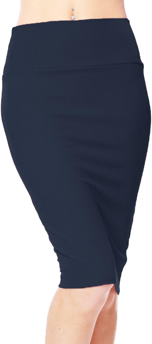 Urban CoCo Women's High Waist Stretch Bodycon Pencil Skirt at  Women’s Clothing store