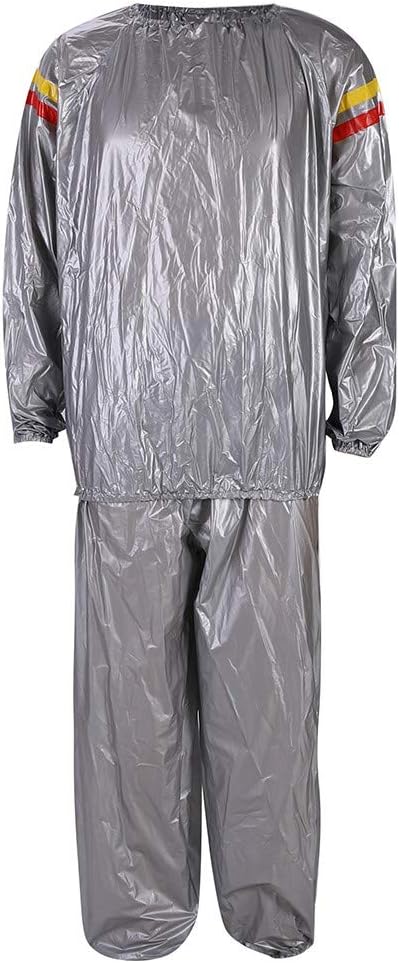 Mens Womens Sweat Suit Sauna Exercise Gym Suit Fitness Weight Loss Extra Thick Winter Fall 2 Piece Outfits