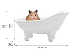 1piece 5.6" White Ceramic Mini Bathtub Soap Dish