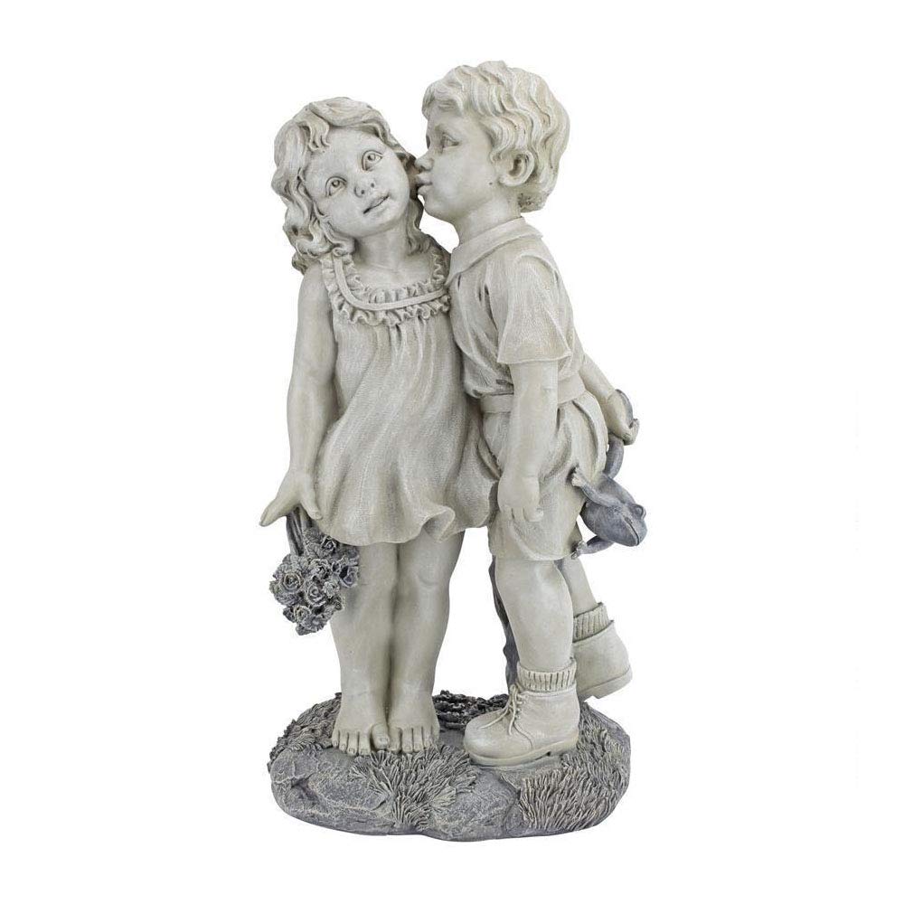 Best Kids On Bench Garden Statue