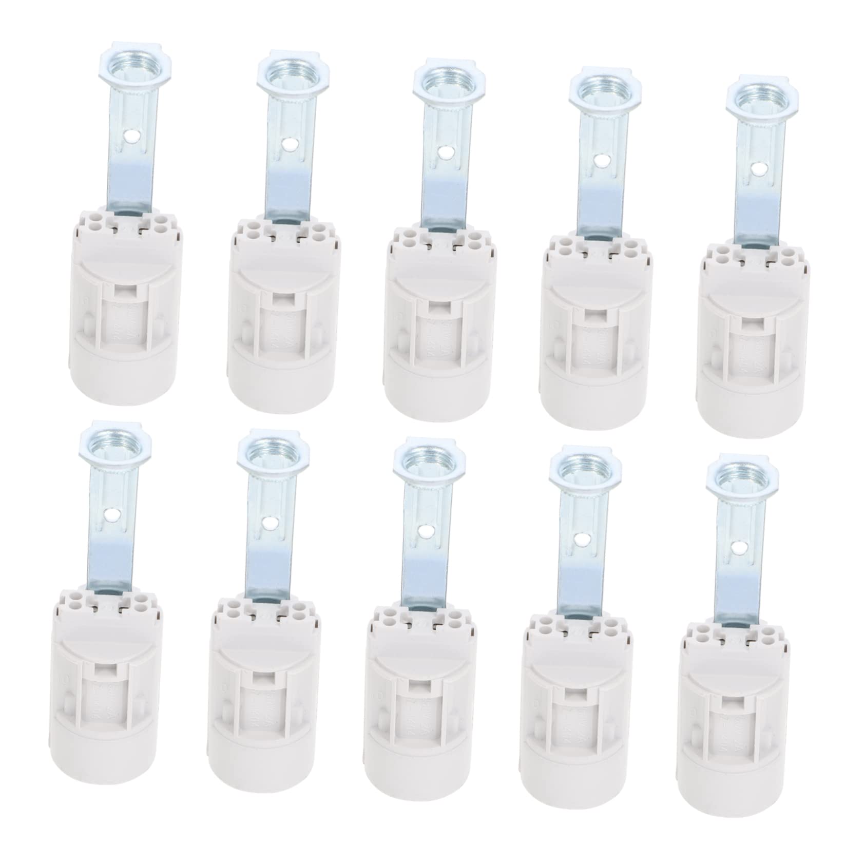 SEWOART 10 Pcs Candelabra Bulb Holders Candle Light Sockets for Led and Screw Bulbs Ideal for Lamp Making and Chandelier Restoration Compatible with Standard Candle Bulbs