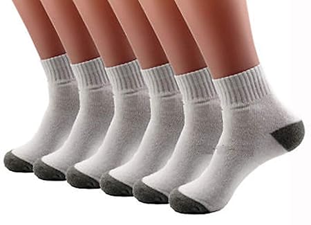 DELHITRADERSS Pack of 12 Pairs Socks Logo Sports Ankle Length Cotton Towel Mens Socks