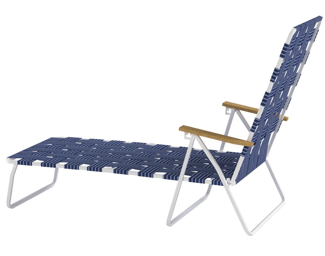 Lounge Chairs Chairs Rio Brands BY4050138 Hi Back  Chaise Blue