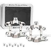 BUCKLOS Look Delta，Compatible with Peloton Bike Pedals Replacement & Shimano SPD Spin Bicycle Clip in Aluminium Pedal for Road Bike/Indoor Outdoor Cycling（9/16''）