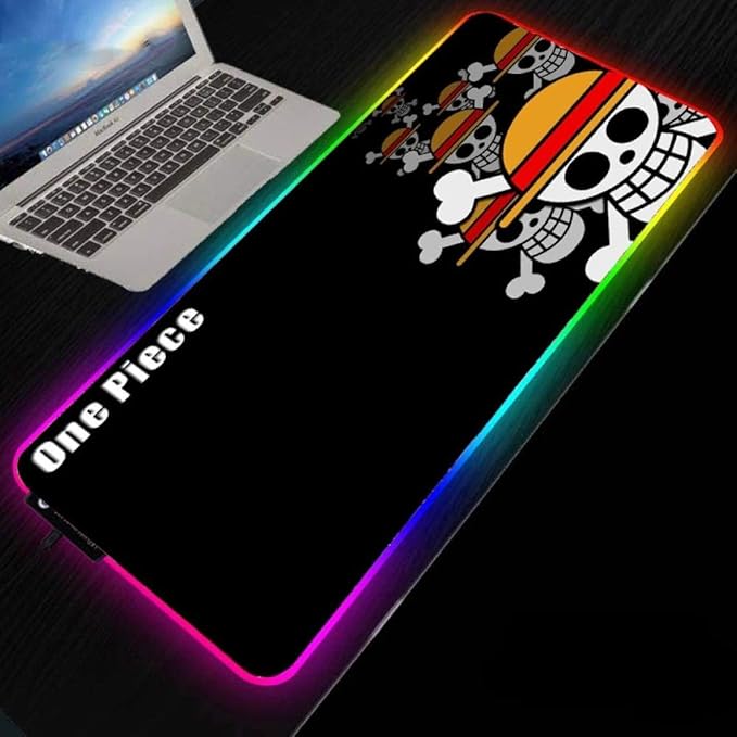 Mouse Pads 900X400mm One Piece Anime Game Lockedge RGB Mouse Pad Large