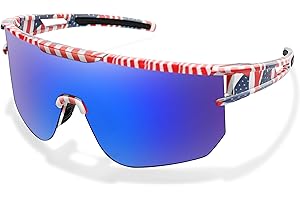 Licputalch Sports Polarized Sunglasses for Men and Women, UV 400 Cycling Glasses for Baseball Fishing Running Driving