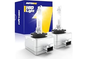 AUTOONE D1S Xenon HID Headlight Bulb, 6000K 35W High Low Beam Replacement Bulb,66144 66140 85140 85415 Conversion Kit, Super 