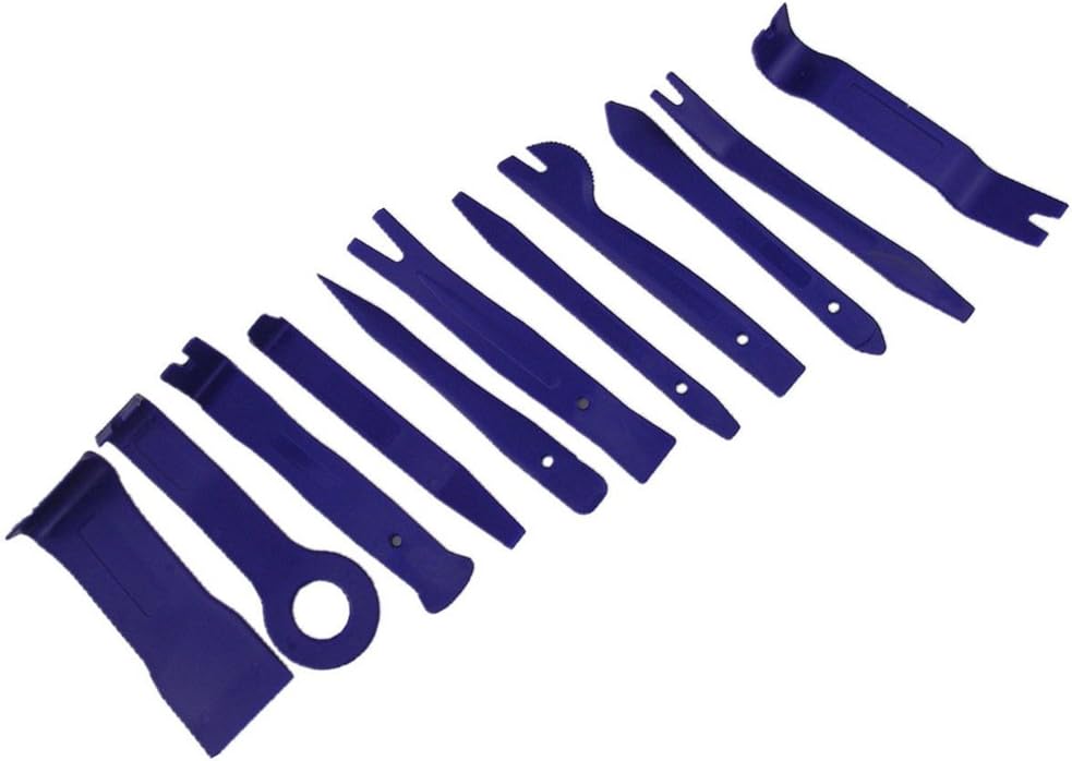 Gigamax(TM) 11Pcs Auto Car Radio Panel Interior Door Clip Panel Pry Tool Trim Dashboard Removal Opening Tool Set Diy Car Repair Tool Pry Kit [ Blue ]