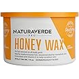 NaturaverdePro Honey Soft Wax for Body and Facial Hair Removal, Wax Hair Remover for Women, Infused with Vitamin E, Normal to Oily Skin Types - 14oz