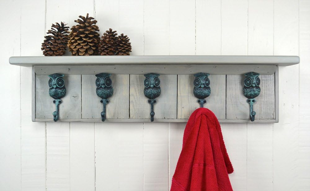 Alpine Craft Works Wooden Coat Rack/Wall Mount (CR02-36-DW-OWL)