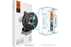 Spigen Tempered Glass Screen Protector [GlasTR EZ FIT] designed for Garmin Instinct 2X Solar (50mm) - 2pack