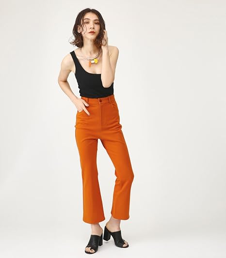 Amazon スライ Sly Denim Like Jwesey パンツ 030bsm31 1210 1 オレンジ系その他 ロングパンツ 通販