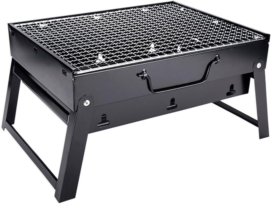 ActionEliters Portable Folding Charcoal Barbecue Grill - Outdoor Collapsible BBQ Grill for Backyard Camping Travel Tour Picnic Grill