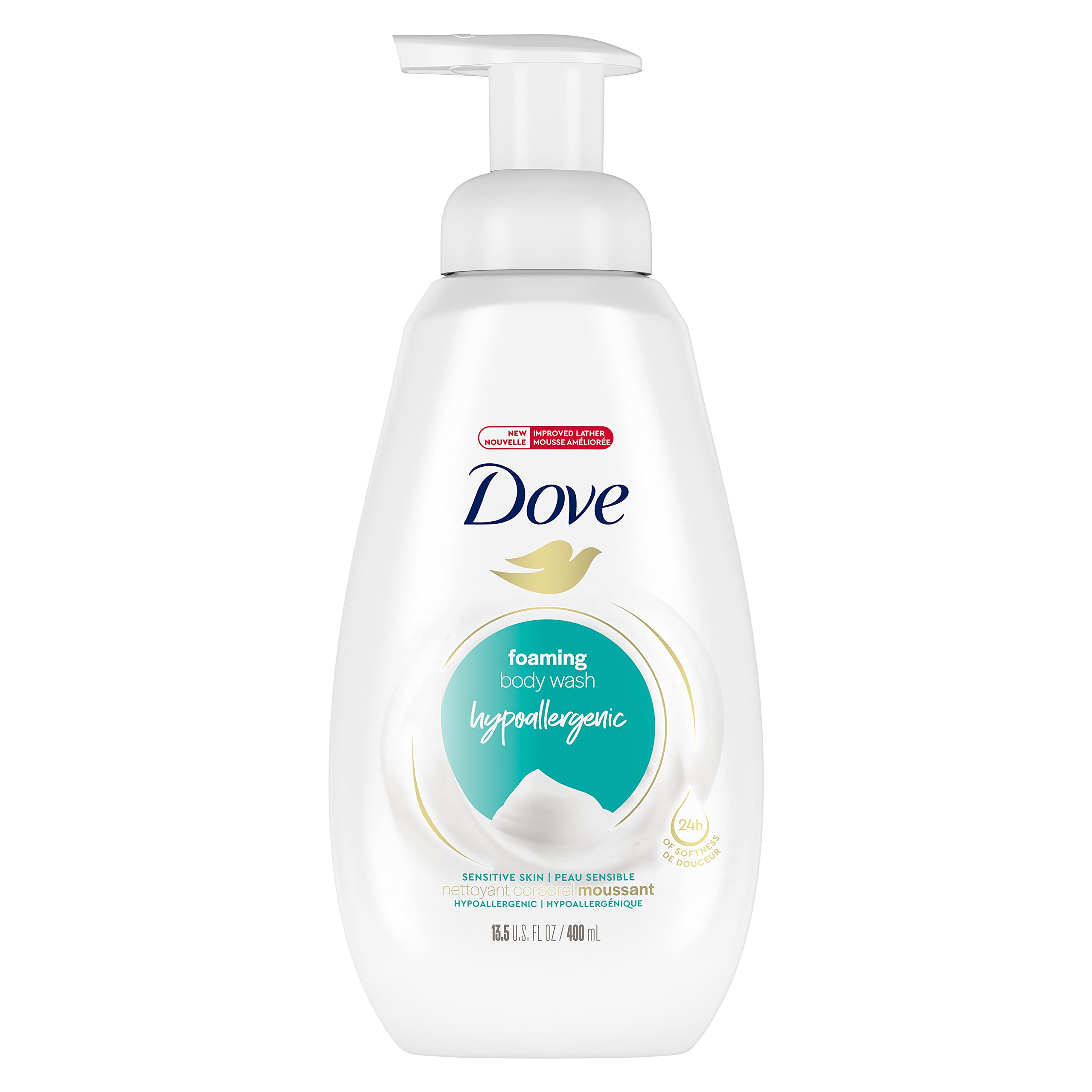 Photo 1 of 2 PACKS Dove Shower Foam with Nutrium Moisture Technology/Hypoallergenic Gentle Bodywash, Sensitive Skin, 13.5 Fl Oz