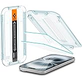 Spigen Tempered Glass Screen Protector [GlasTR EZ FIT] designed for iPhone 16 Plus/iPhone 15 Plus [2 Pack]