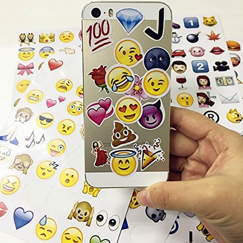 AdustyEmoji Emoji Sticker Pack-Instagram,Facebook,Twitter iPhone Emoji sticker,6sheets/pack- around 288 Stickers