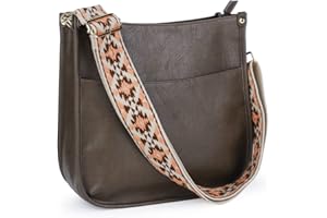 Viva Terry Vegan Leather Crossbody Fashion Shoulder Bag Purse with Adjustable Strap