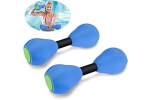 CARPERIPHER Aquatic Dumbells,1 Pair Foam Water Weights Aerobic Exercise Fitness Equipment Dumbbells, Pool Resistance Swimming Training for Adults/Kids/Men/Women Weight Loss, Beginner Swimming Training