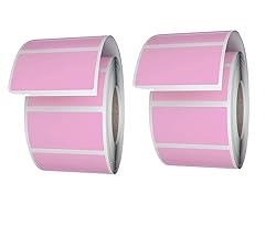 Royal Green Rectangle Label Sticker Rolls in Pastel
