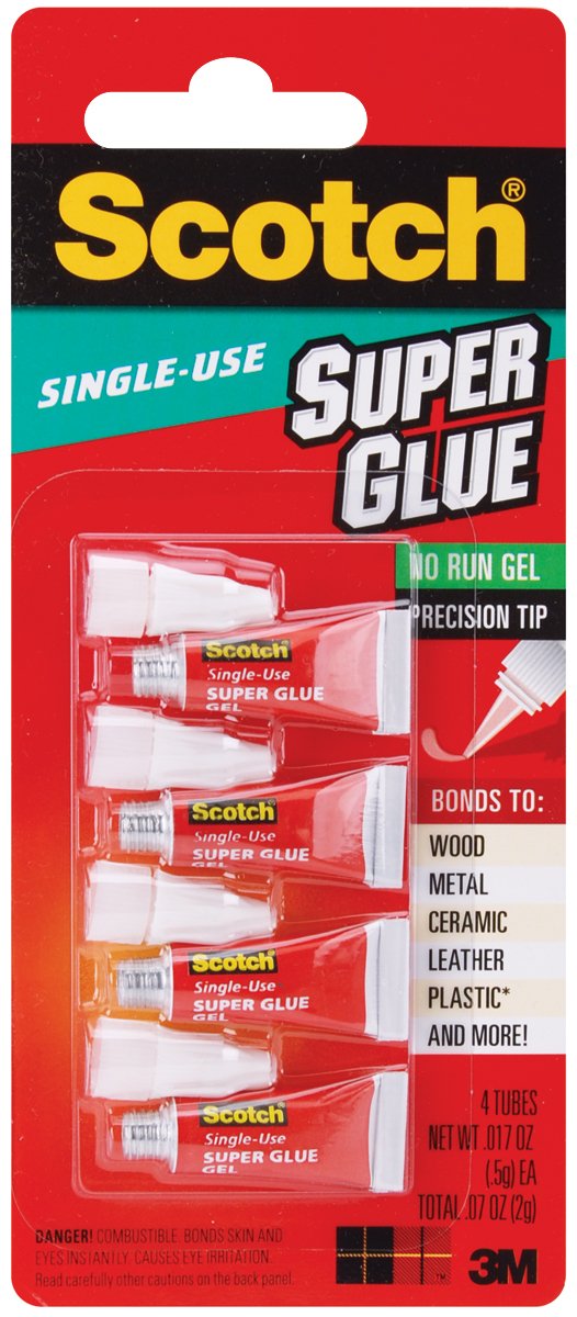 Scotch Single Use Super Glue (Pack of 4) [Set of 2] Office