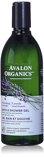 AVALON ORGANIC BOTANICALS, BATH & SHOWER GEL, LAVENDER, 12 OZ