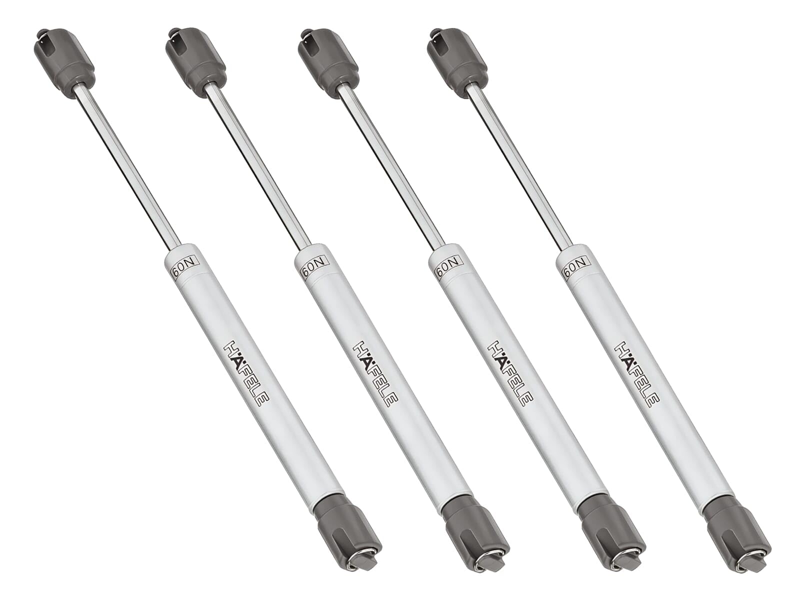 HAFELE 80N Heavy Tight Telescopic Soft Seal Gas Shock Absorber Arm Gas Piston Pneumatic Jack for Furniture Pistons for Kitchen Doors Gas Spring Cabinet 4 Pieces