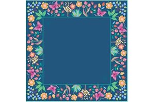 Hutch & Nook Mahjong Mat | 33" Non-Slip Card Table Cover | Decorative Game Mat for Mahjong Set, Dominoes, Poker & More (Moody Mat)