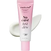 medicube Sunscreen No Cast Just Dew PDRN Hydrating UV Sun Serum, SPF 50 | SPF 50 Fast-Absorbing Sunscreen with PDRN, Panthenol &amp; Centella - Lightweight Hydration &amp; Cooling, Korean Skincare