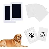 ZMD Inkless Paw Print Kit for Dogs & Cats, Dog Nose Handprint Kit, Mess Free Dog Paw Print Kit with 2 Clean Touch Ink Pads- Keepsake Gifts for Pet Lovers,New Moms