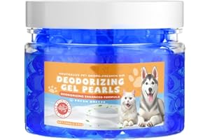 Deodorizing Gel Pearls - Long Lasting Deodorizing Beads | Dogs Odor Absorbers Beads - for Bathroom Boats RVs Cat Dog Pet Area
