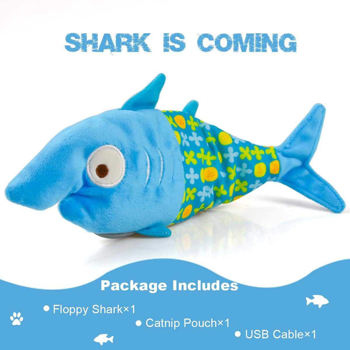 LECHONG Catnip Moving Fish Cat Toys for Indoor Cats, 2pack Interactive Cat Kicker Toy Rechargeable Wagging Fish Toys for Cats Kitten Fun Cat Toys for Biting Chewing and Kicking… : Pet Supplies