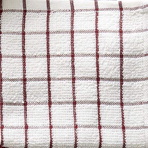 DII Basic Terry Geschirrtuch-Set – 6 Stück, 30x30 Cm, Antik-grün, Aus Baumwolle