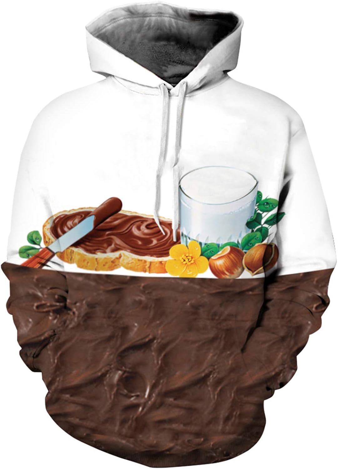 PIZOFF Unisex Long Sleeve 3D Funny Print Hoodies: Clothing