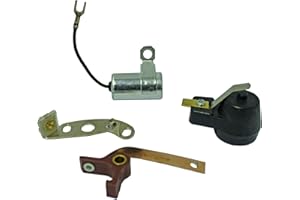 PARTS PLAYER OEG Parts New Ignition Tune Up Kit Compatible With Ford Tractors 9N 8N 2N (Heavy Duty Point Set, Condenser and Rotor Included) A0NN12107AP, A0NN12300A, B2NN12200A, 105523