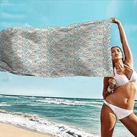 HHDSG Kids Bath Towel,Leaves Botanic Foliage Leaves Pattern Garden Theme Nostalgic Autumn Motifs,Hotel & Spa Bath Towel,W35x12L Warm Taupe Pale Blue Cocoa