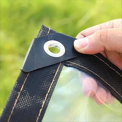 Abdeckplane Transparente PE-Plane für die offene Lagerung/Transparente Gewächshausplane/Balkon-Windschutzscheiben-Regenschutz-Staubschutzhaube, 120g / ? (größe : 3mX6m)