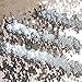 TRLYC Double Color 1 Yard Rose Gold and Silver Reversible Sequin Fabric for Wedding Dress Reversible Sequin Pillow Fabric