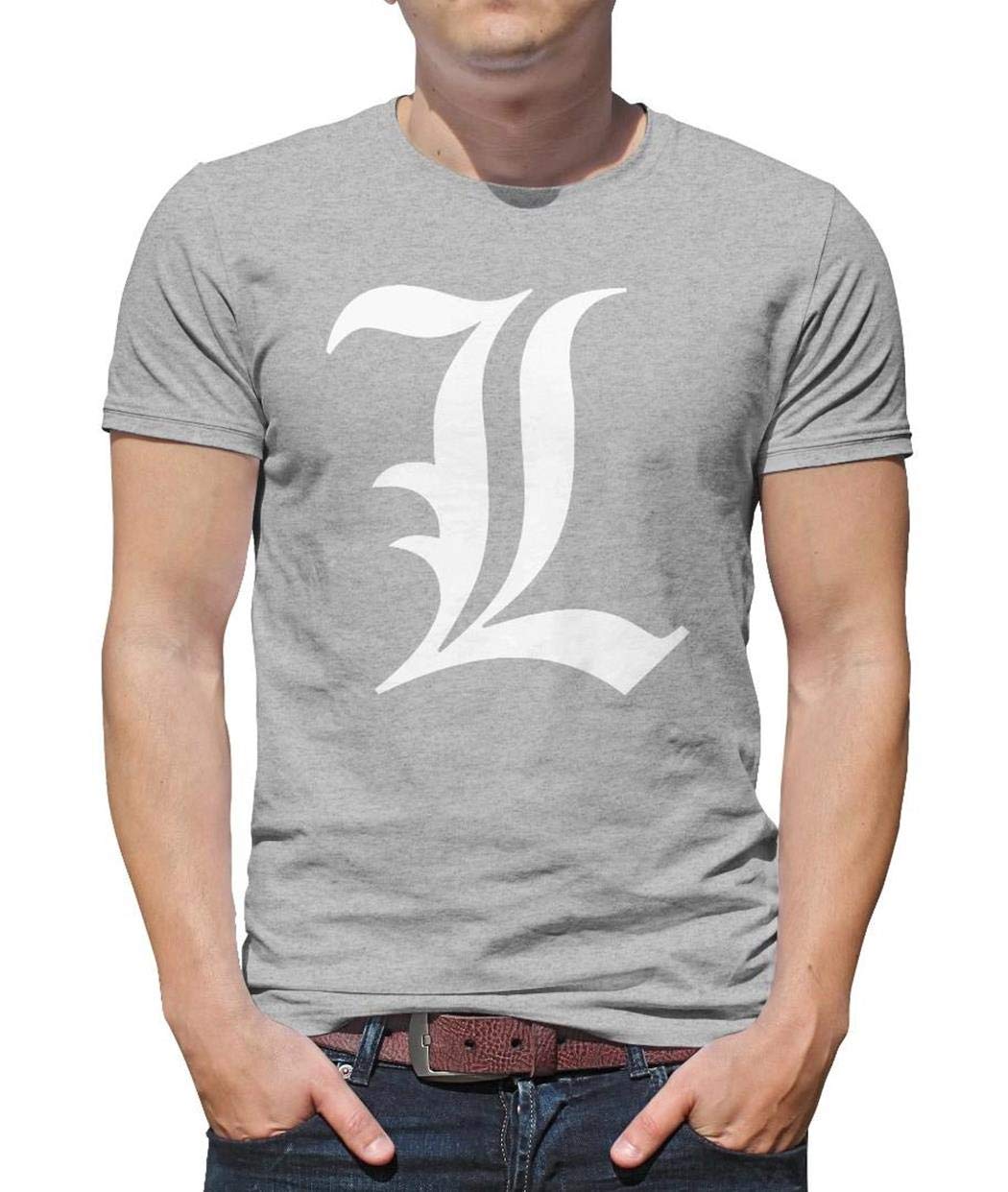 Zyyshirts L Death Note T Shirt Short Sleeve Crewneck T Shirt 8078 