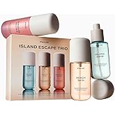 PHLUR Island Escape Body Mist Set, 3oz Each - Hair and Body Perfume | Gift Set Includes Beach Skin, Island Swim and Paradise Nectar Body Spray